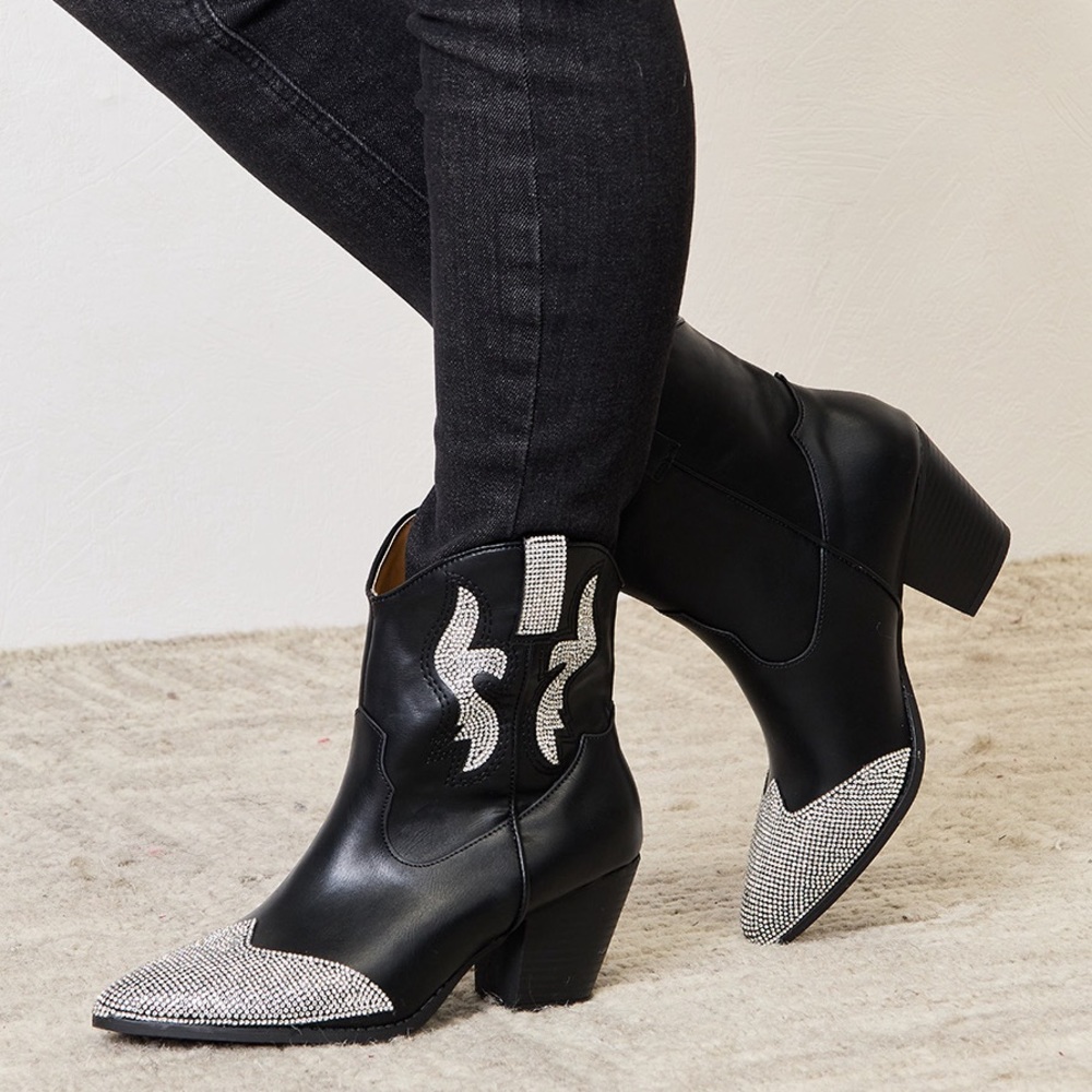 Sparkly Southern Trendy Heeled Boots
